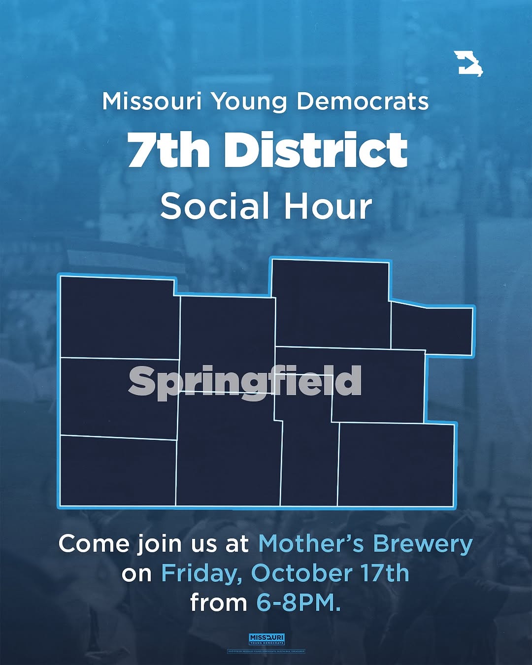 7th District Social Hour event poster