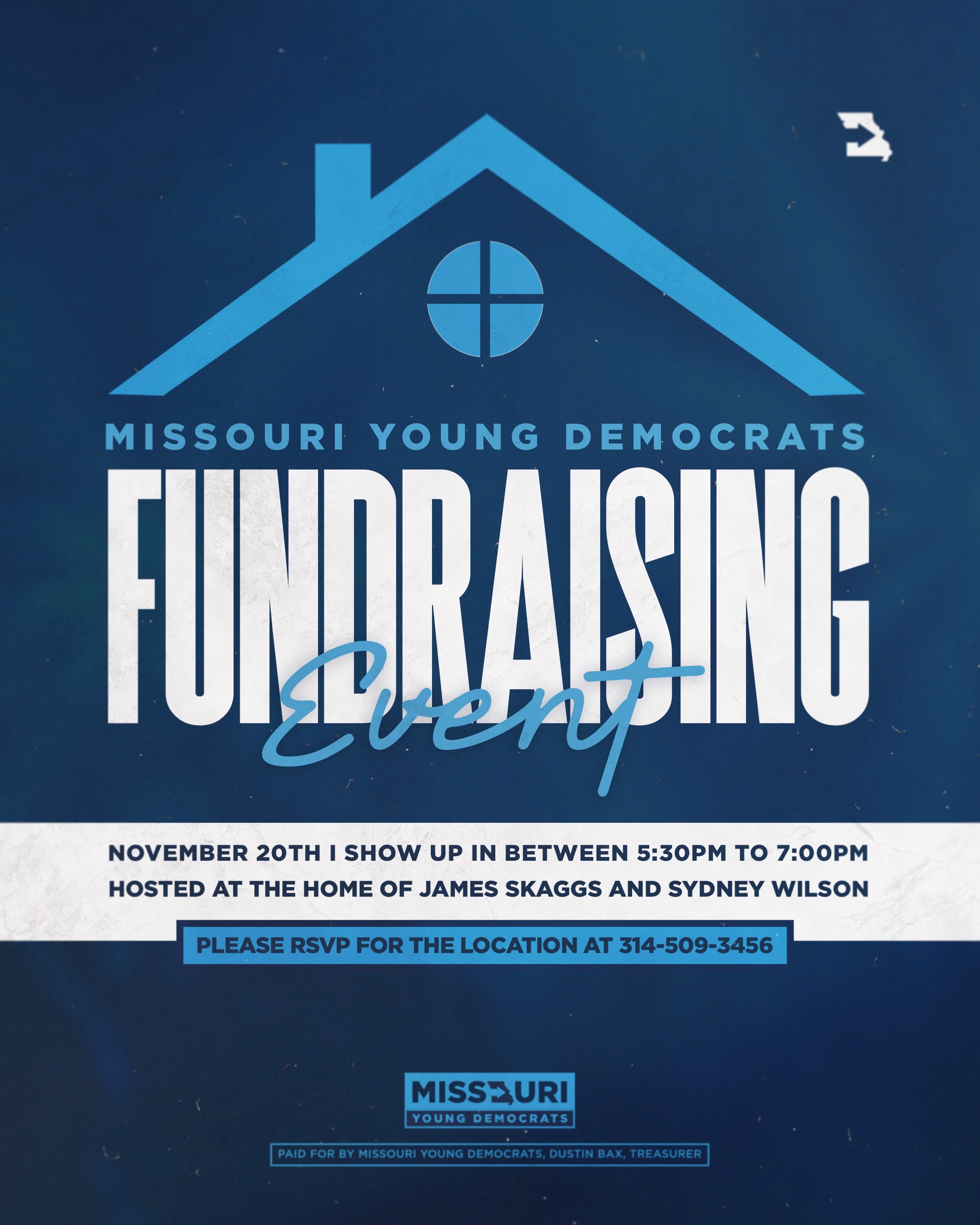 Invest in Young Democrats event poster